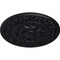 Ekena Millwork Sydney Ceiling Medallion (Fits Canopies up to 5 3/4"), Hand-Painted Steel Gray, 27 3/4"OD x 2"P CM27SYSGS - alternate 4
